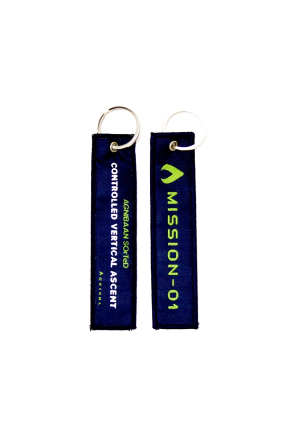 Agnibaan SOrTeD Mission 01 - Double - Sided Embroidered Keychains