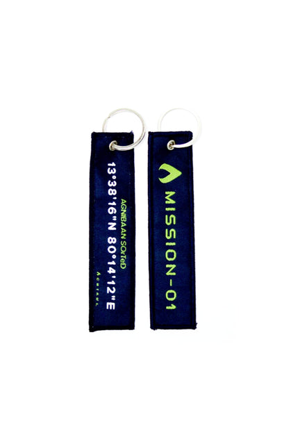 Agnibaan SOrTeD Mission 01 - Double - Sided Embroidered Keychains