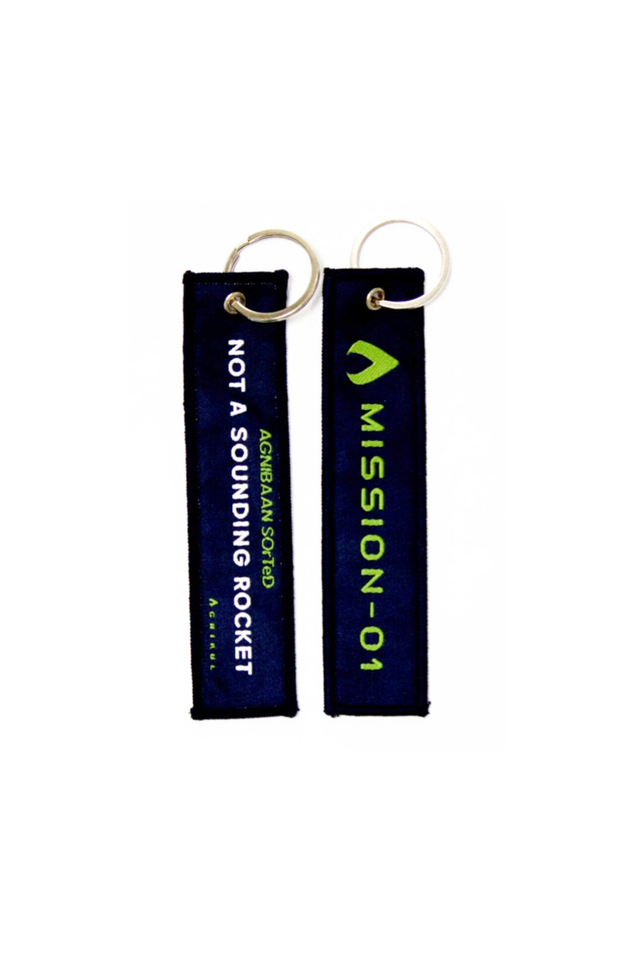 Agnibaan SOrTeD Mission 01 - Double - Sided Embroidered Keychains