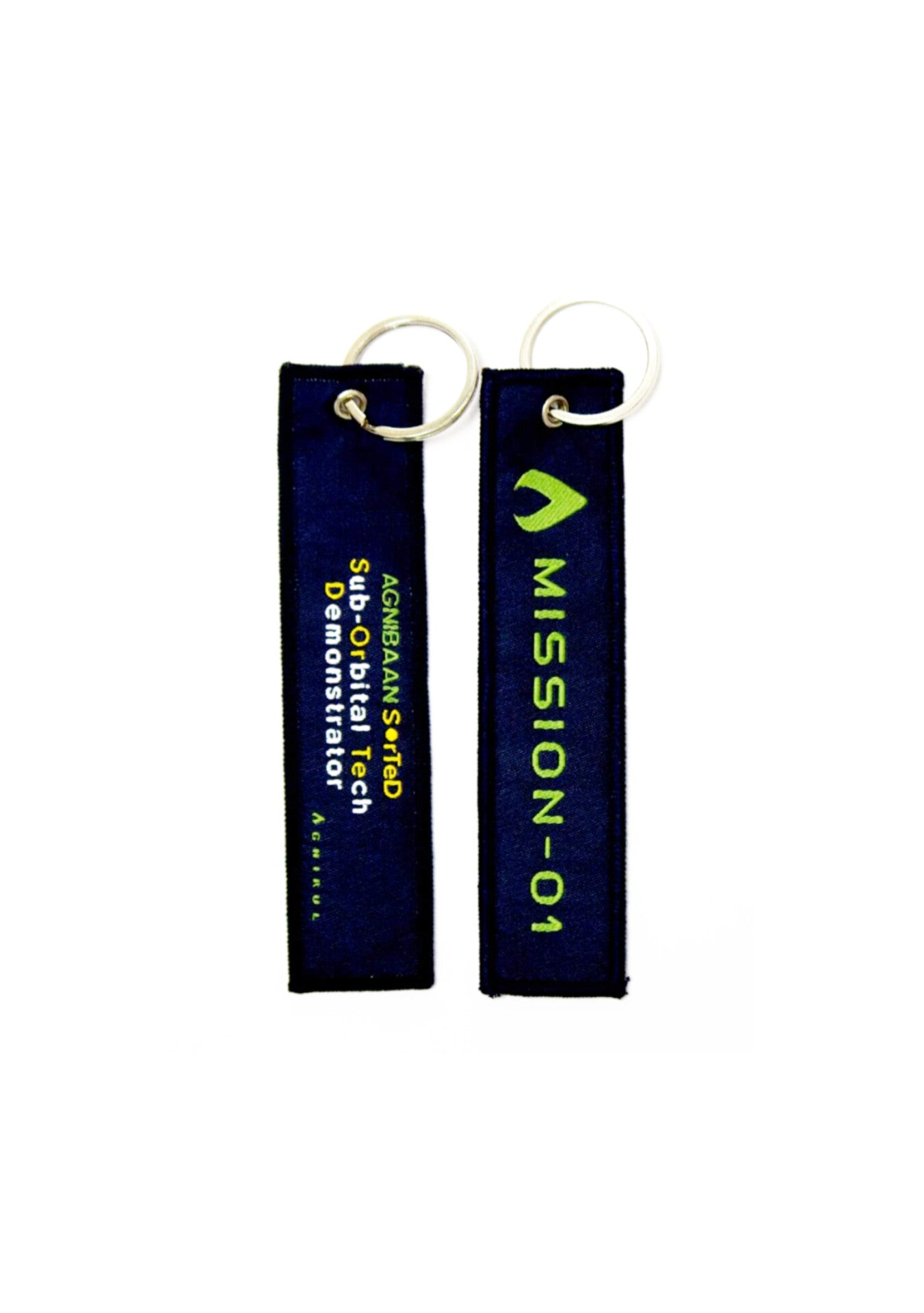 Agnibaan SOrTeD Mission 01 - Double - Sided Embroidered Keychains