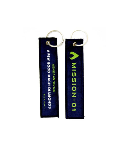 Agnibaan SOrTeD Mission 01 - Double - Sided Embroidered Keychains